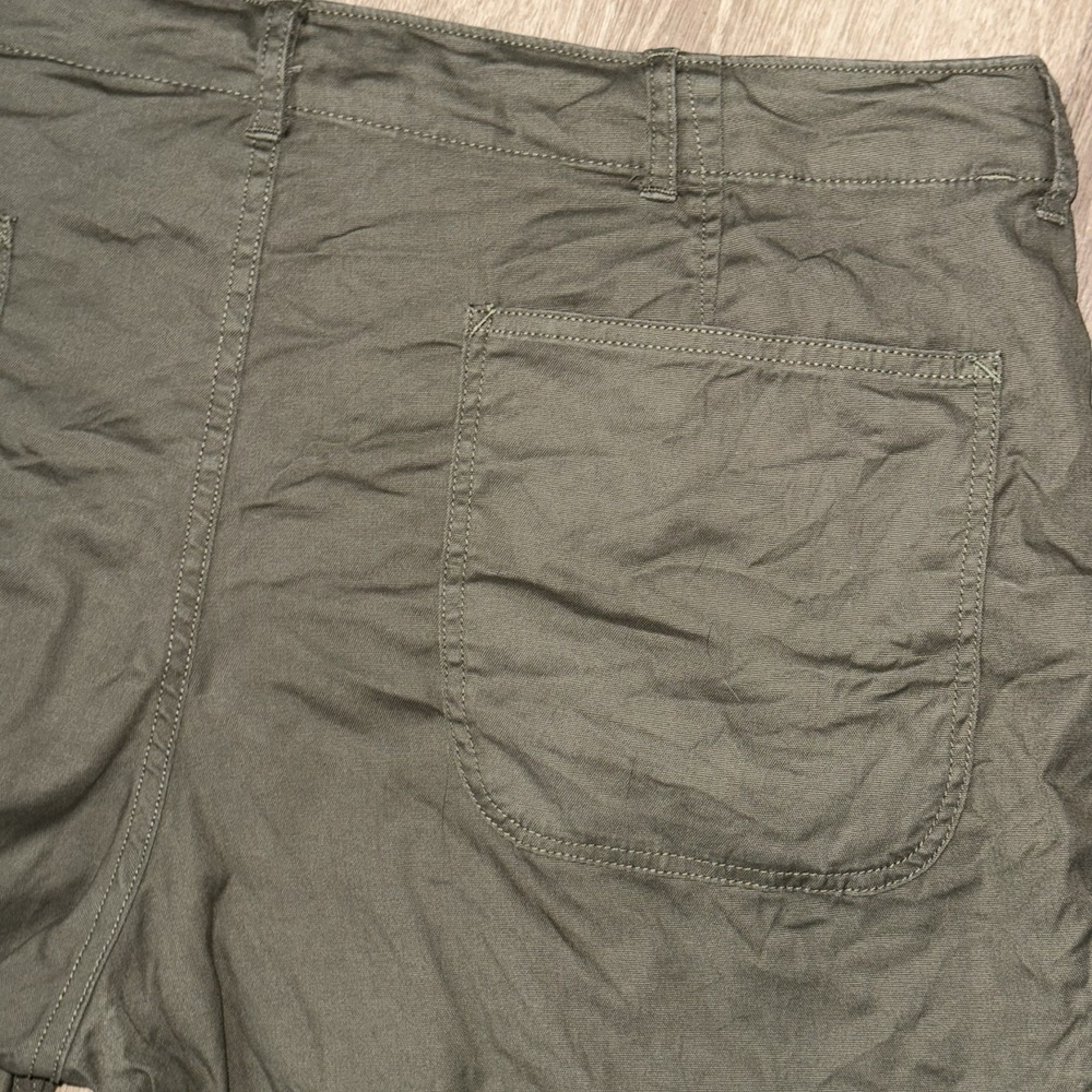 Buck Mason 8" Walk Shorts Vintage Canvas Green Men's 38 Stretch Cotton Chino